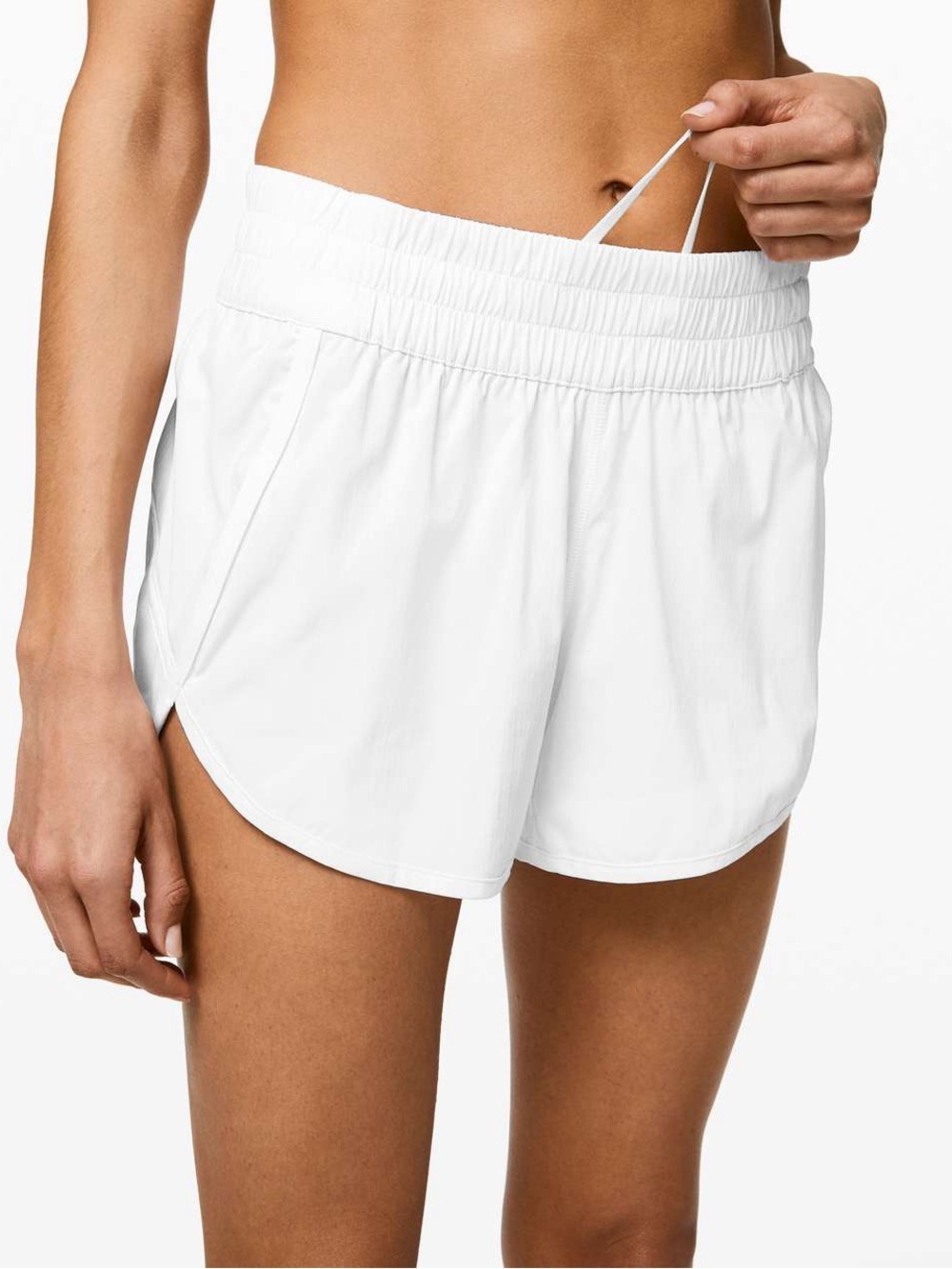Lululemon Tracker Short 4" White Low Rise
